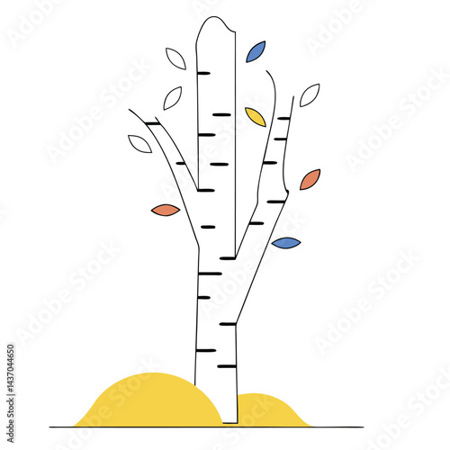 Popular Forest Trees and Nature Icons  birch, spruce, cedar, elm tree, beech tree, poplar, chestnut, sweetgum, aspen tree, sycamore