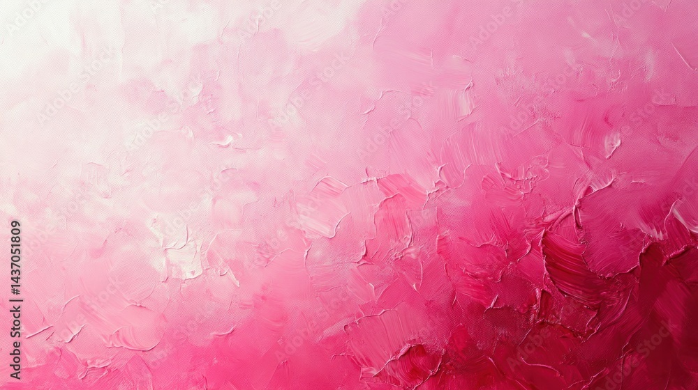 Fototapeta premium Abstract painting in shades of pink and red