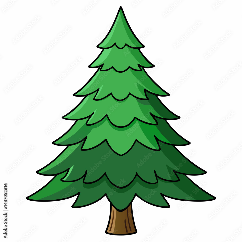 christmas tree vector illustration christmas tree vector illustration