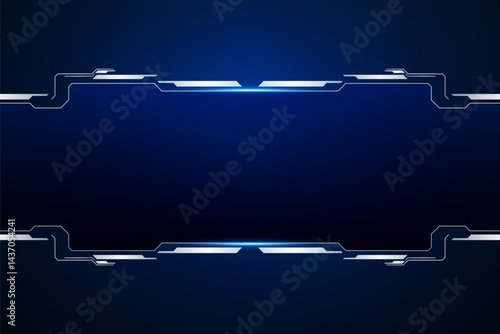 Sci fi futuristic user interface, HUD template frame design, Technology abstract background	
