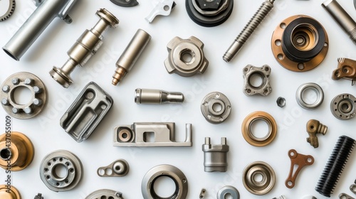 Various Metal Components and Fasteners for Industrial Applications and Manufacturing Processes