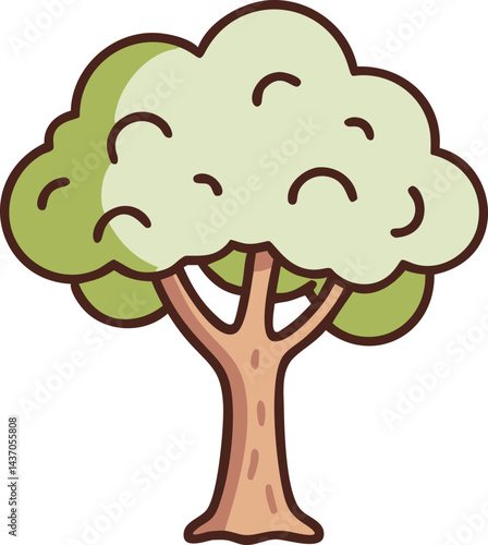 Famous Healing and Fruit Trees  Logos, Icons, and Illustrations 