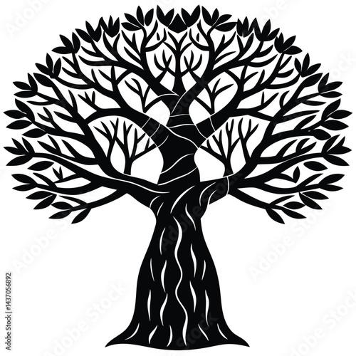 Famous Healing and Fruit Trees  Logos, Icons, and Illustrations 