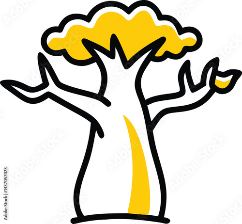 Famous Healing and Fruit Trees  Logos, Icons, and Illustrations 