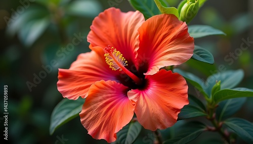 Wallpaper Mural hibiscus nature flower Torontodigital.ca