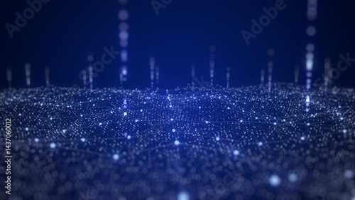 abstract digital waves background