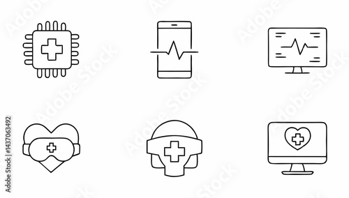digital health icons set  tech  virtual  computing (2).eps