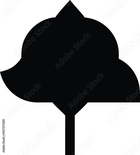 Ancient Sacred Trees and Famous Trees Icons for Stock Photos