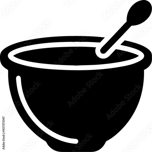 vector illustration of a mixing-bowl