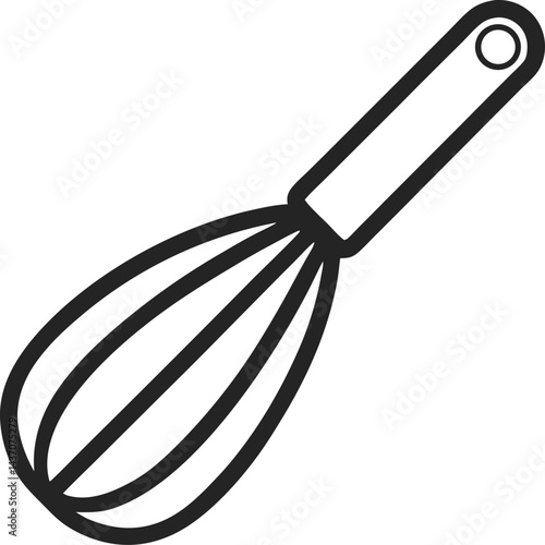 kitchen whisk isolated on white background