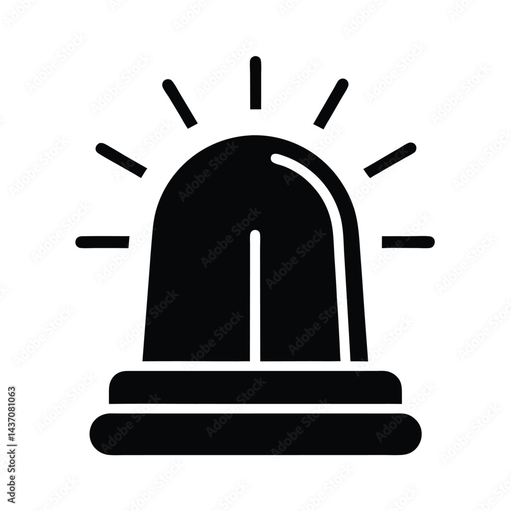 Outline Emergency Siren Icon Vector Illustration Outline Emergency Siren Icon Vector Illustration