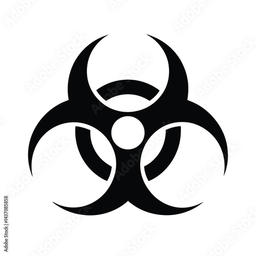 Biohazard Icon Vector Illustration