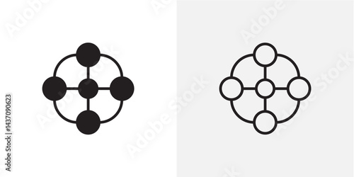Chart connected vectors icons pack for apps and Ui Ux desigs