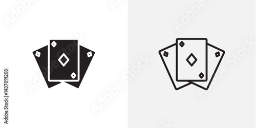 Playing cards vectors icons pack for apps and Ui Ux desigs