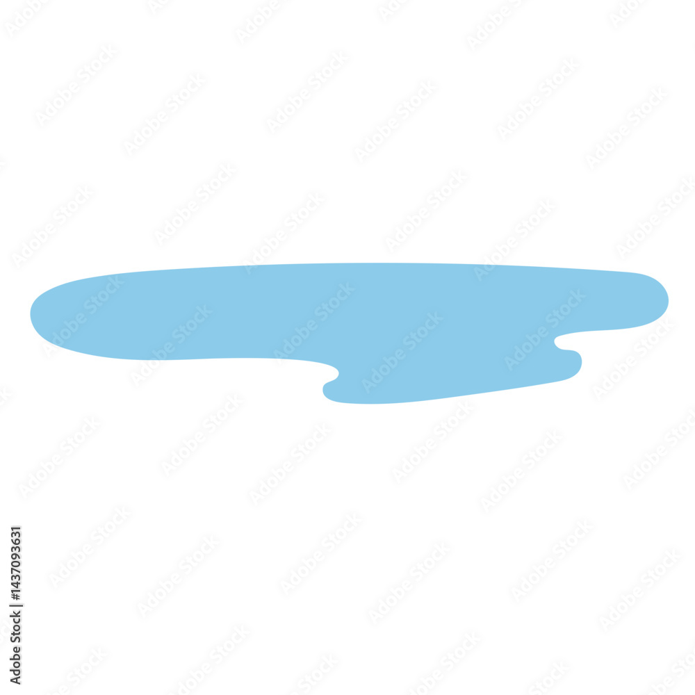 puddle simple shape doodle illustration puddle simple shape doodle illustration