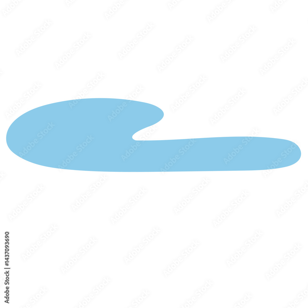 puddle wide shape doodle illustration puddle wide shape doodle illustration