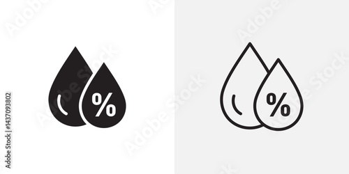 Humidity vectors icons pack for apps and Ui Ux desigs