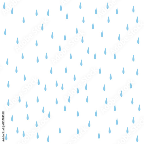 raindrops small scattered doodle illustration