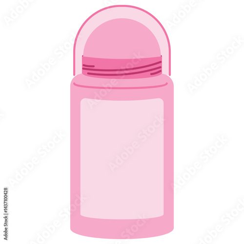 pink deodorant plastic bottle