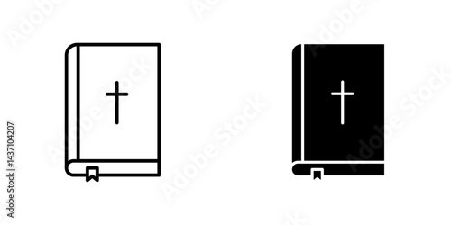 Bible flat simple vector icons illustration set.