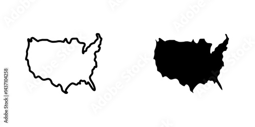 State country flat simple vector icons illustration set.