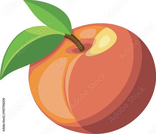 A vibrant vector art illustration of mamoncillo and nectarine fruits, showcasing rich colors, realistic textures, and a fresh tropical vibe.