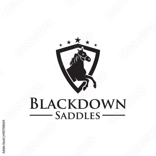 Showcase tradition and craftsmanship with the Blackdown Saddles logo—perfect for equestrian brands, saddle makers, and riding gear. Timeless, strong design for all branding needs.