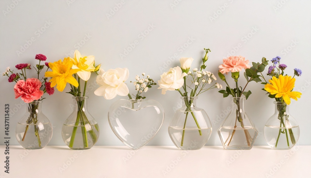 Fototapeta premium 美しい花の背景、ナチュラルで美しい写真