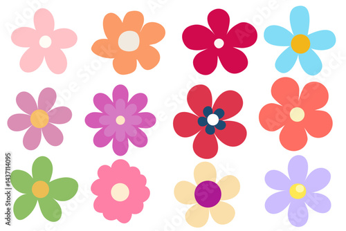 seamless background with flowers