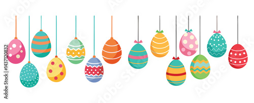 A collection of three Easter eggs in golden silver and bronze hues beautifully adorned is displayed on a gray backdrop perfect for adding text or other elements This contemporary and restrained Easte