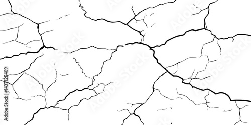 Closeup of dry fissure ground. White dried and cracked ground earth background.Gray crack on earth texture. erosion.	