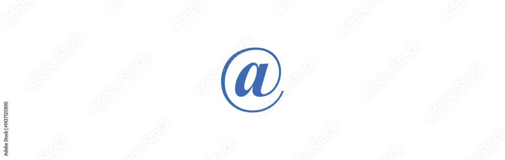 @ sign. At or Address sign icon symbol @ button. Vector illustration @ sign. At or Address sign icon symbol @ button. Vector illustration