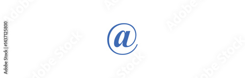 @ sign. At or Address sign icon symbol @ button. Vector illustration