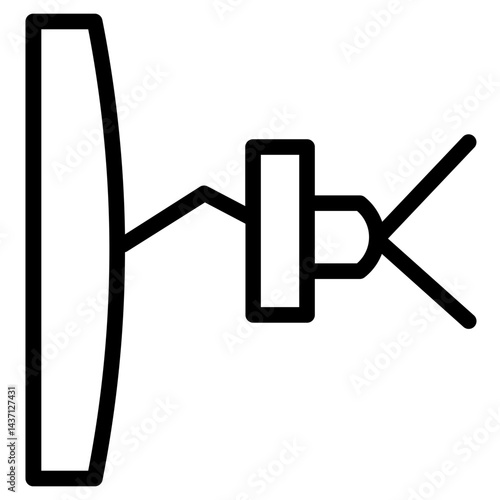Remote Secure Office Line Icon