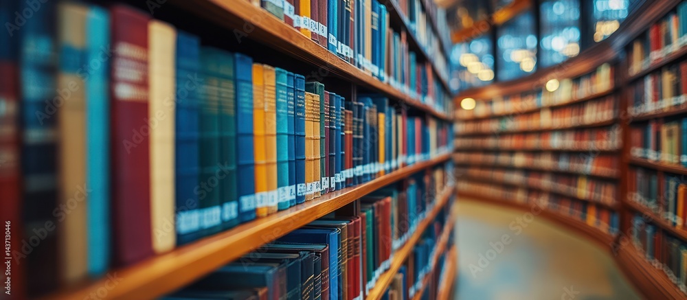 Library Bookshelves Filled with Knowledge (2) Library Bookshelves Filled with Knowledge (2)