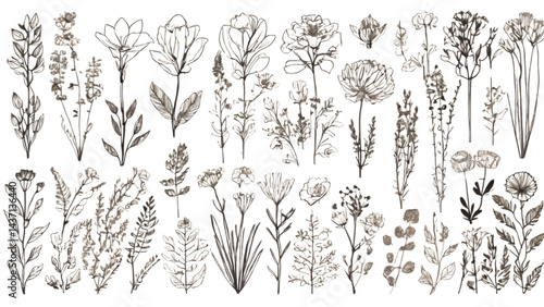 seamless pattern with flowers