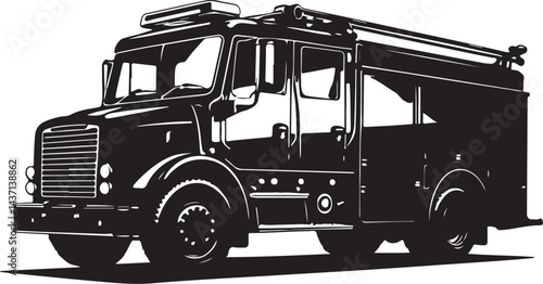 "Vintage Fire Truck Vector Collection" vector bundle graphach