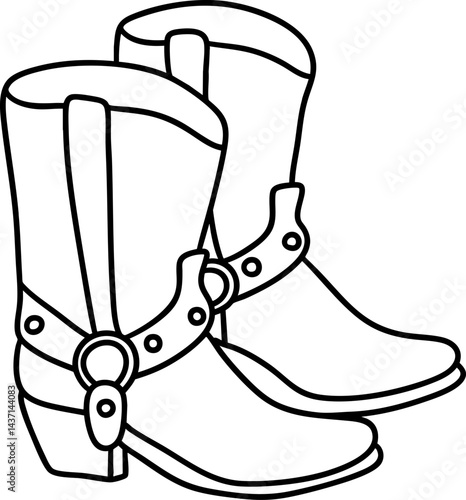Stylish cowboy boots designed for comfort and flair, perfect for any western themed outfit or casual wear