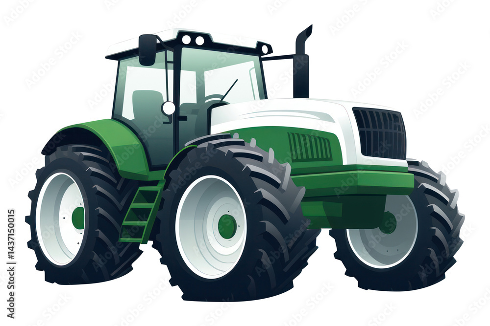 Obraz premium PNG Tractor vehicle white background transportation.