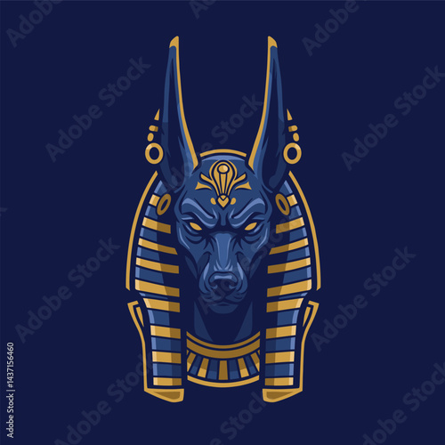Anubis Head Logo Design