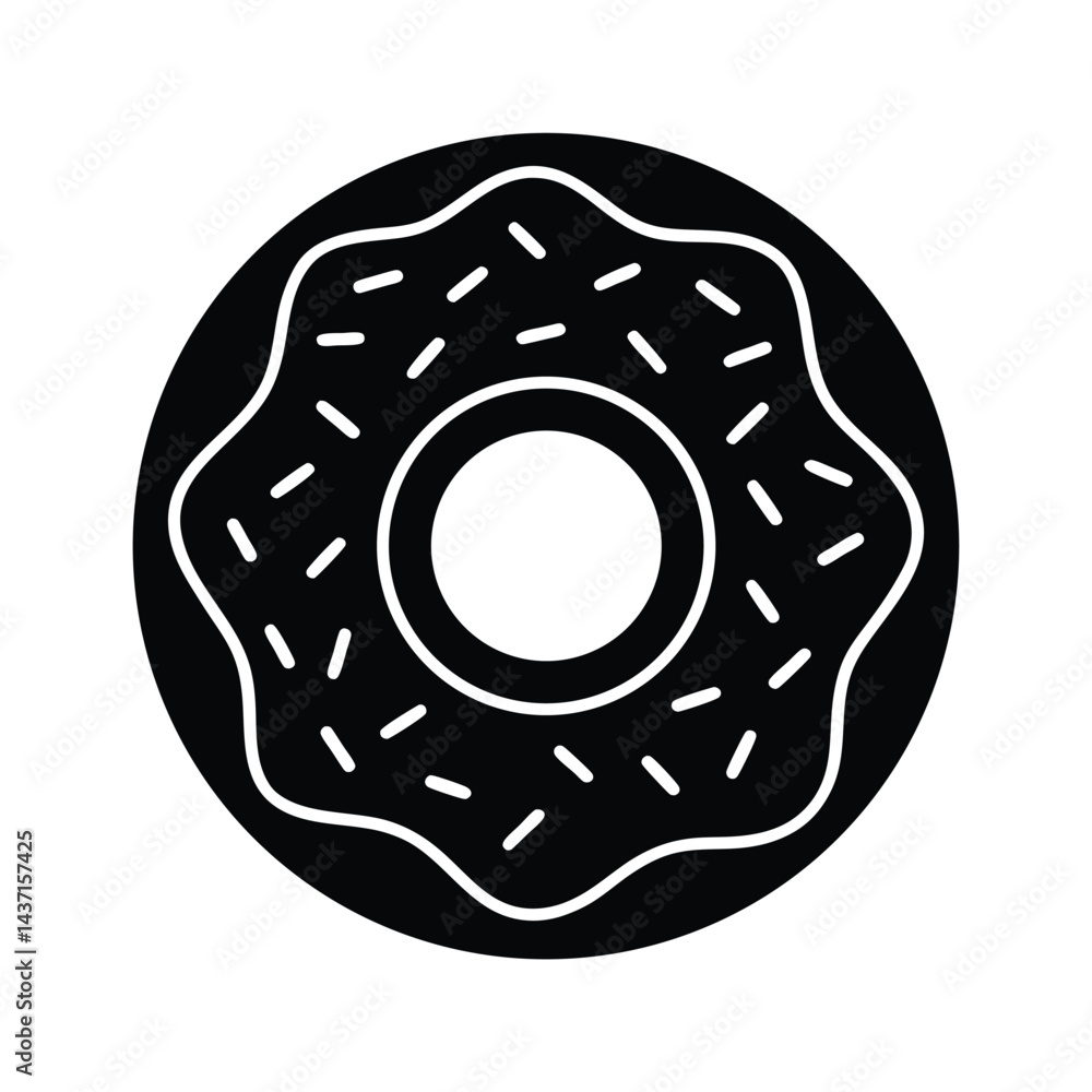 Donut Icon Vector Illustration Donut Icon Vector Illustration