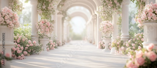 Wallpaper Mural Romantic Rose Garden Archway Torontodigital.ca