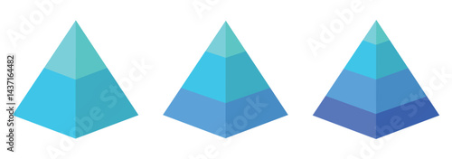 pyramid icon.  simple line art of pyramid icon.