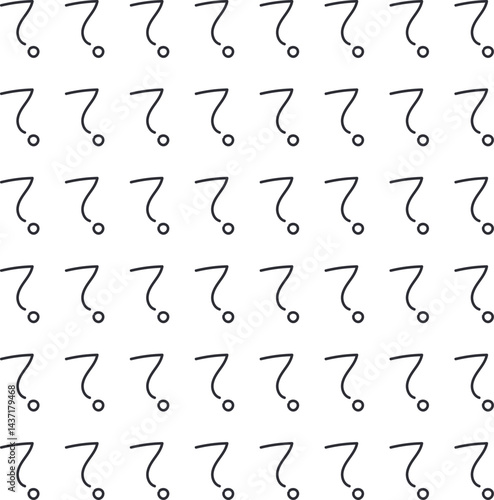 Lines with dots form question marks. Background for quiz, scientific and entertainment content.