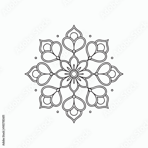 Mandala Coloring Book Art for Children
