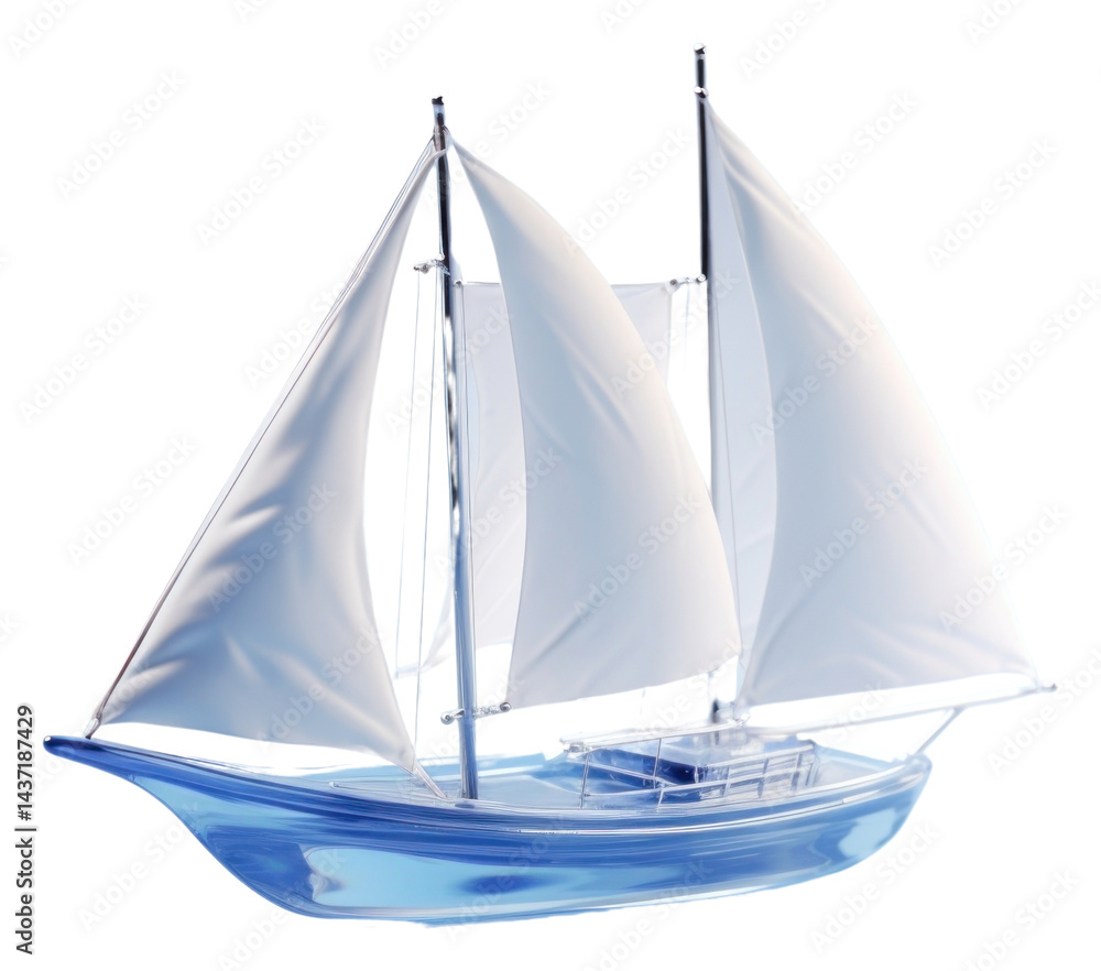 Fototapeta premium PNG Watercraft sailboat vehicle yacht.