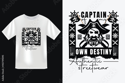 Urban Pirate Skull Graffiti, Pirate Skull with Street Graffiti Style, Pirate Concept urban Streetwear Design  For Hoodie, t-shirts and poster