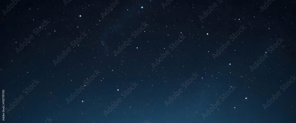 Fototapeta premium Serene Minimalist Night Sky with Twinkling Stars