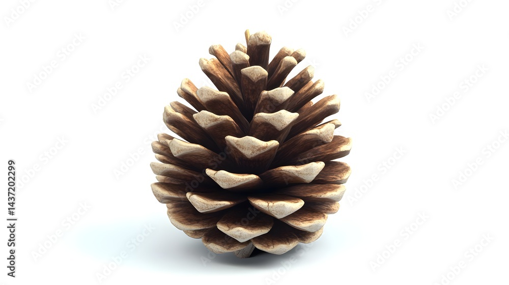 Isolated Japanese Red Pine Cone on White Background for Stock Photos Isolated Japanese Red Pine Cone on White Background for Stock Photos