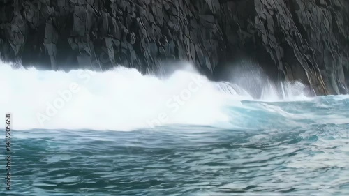 water flowing over rocks